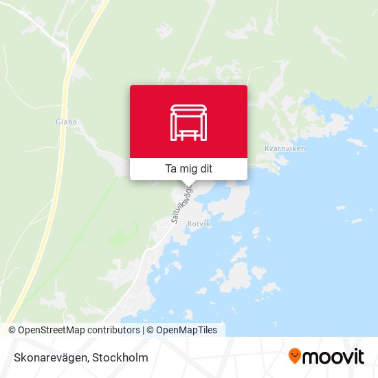 Skonarevägen karta