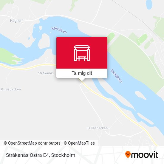 Stråkanäs Östra E4 karta