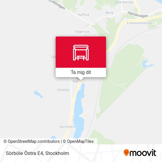 Sörböle Östra E4 karta
