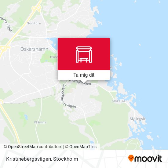 Kristinebergsvägen karta