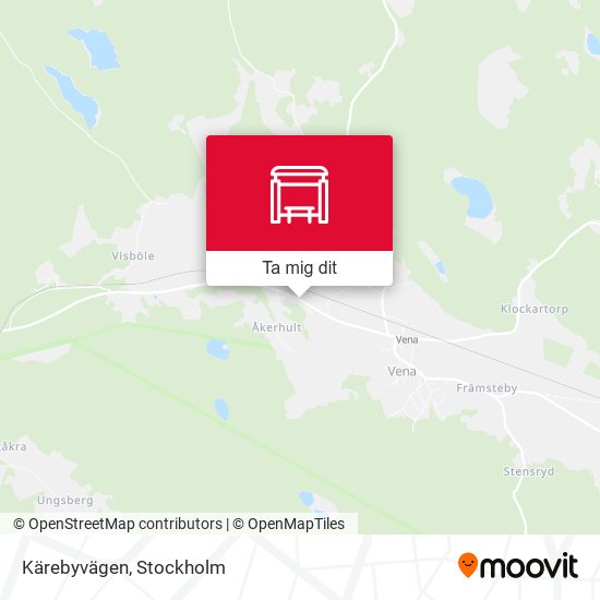 Kärebyvägen karta
