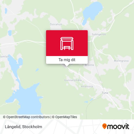 Långelid karta