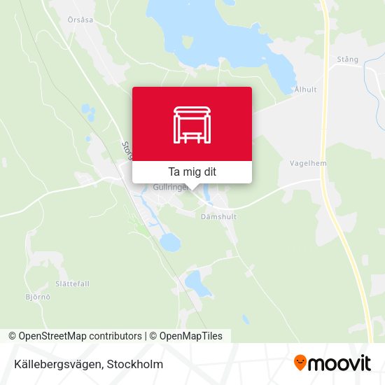 Källebergsvägen karta