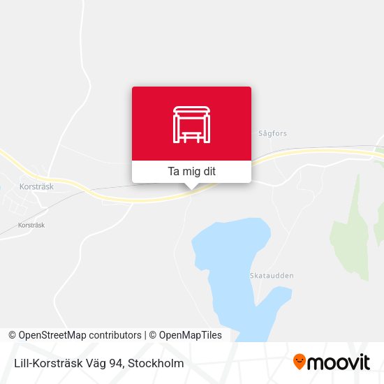 Lill-Korsträsk Väg 94 karta