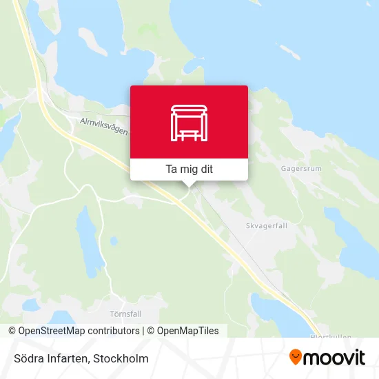 Södra Infarten karta