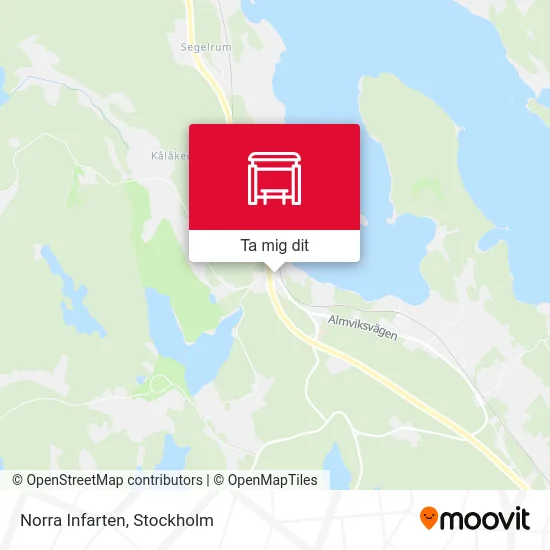 Norra Infarten karta