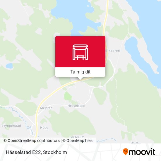 Hässelstad E22 karta
