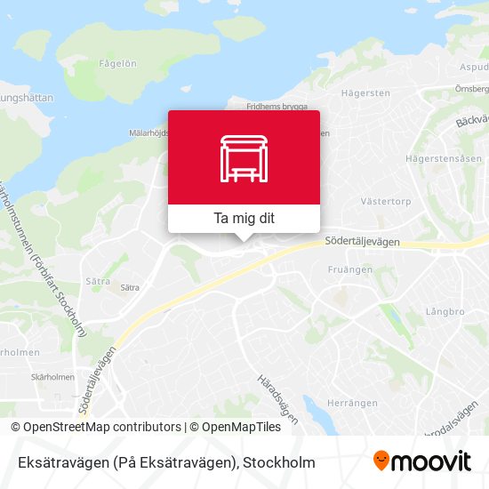 Eksätravägen (På Eksätravägen) karta