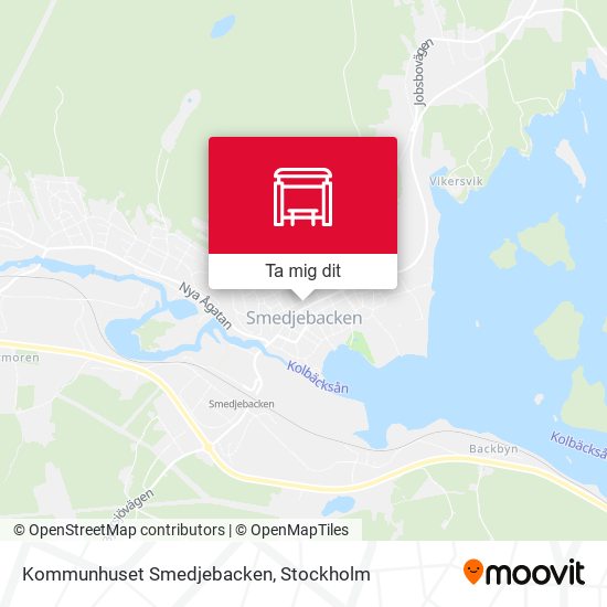 Kommunhuset Smedjebacken karta