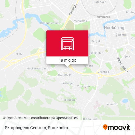 Skarphagens Centrum karta