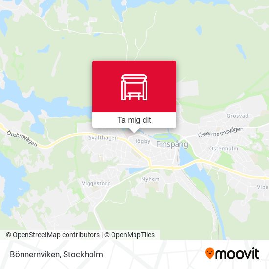 Bönnernviken karta