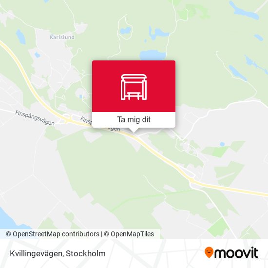 Kvillingevägen karta