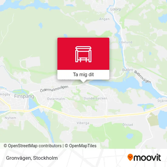 Gronvägen karta
