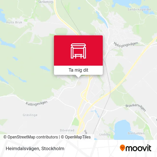 Heimdalsvägen karta