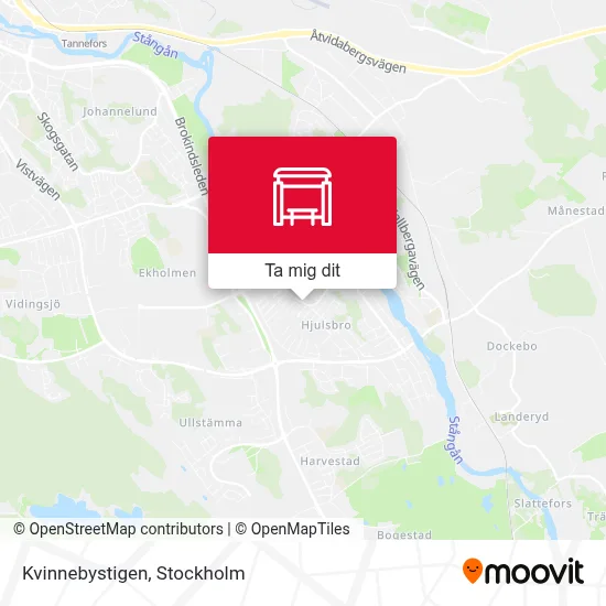 Kvinnebystigen karta