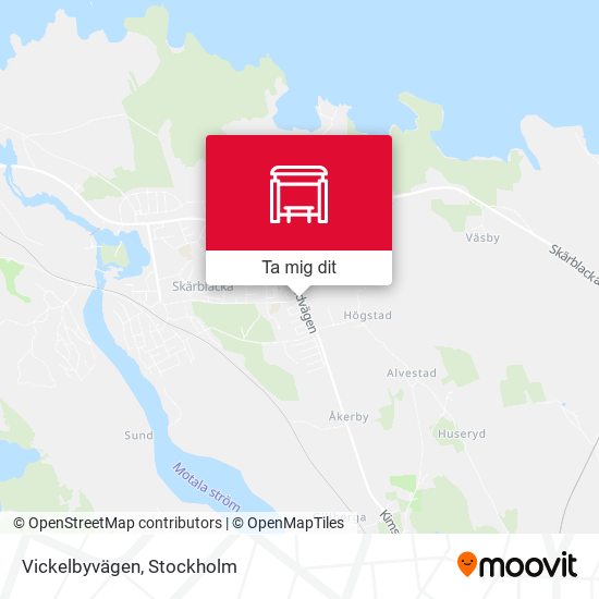 Vickelbyvägen karta