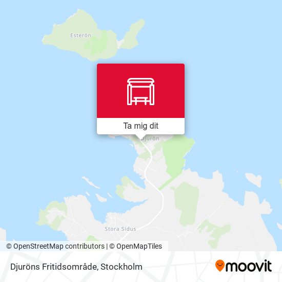 Djuröns Fritidsområde karta