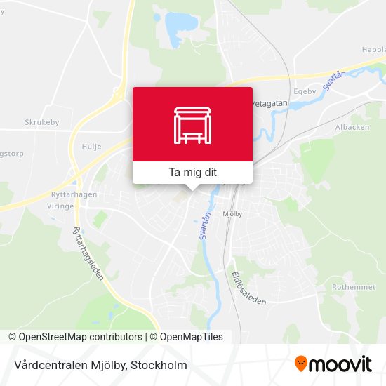 Vårdcentralen Mjölby karta