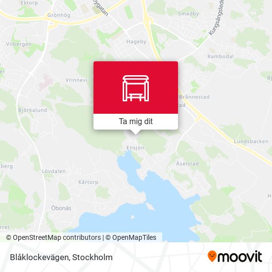 Blåklockevägen karta