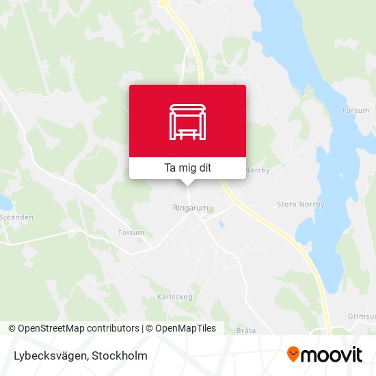 Lybecksvägen karta