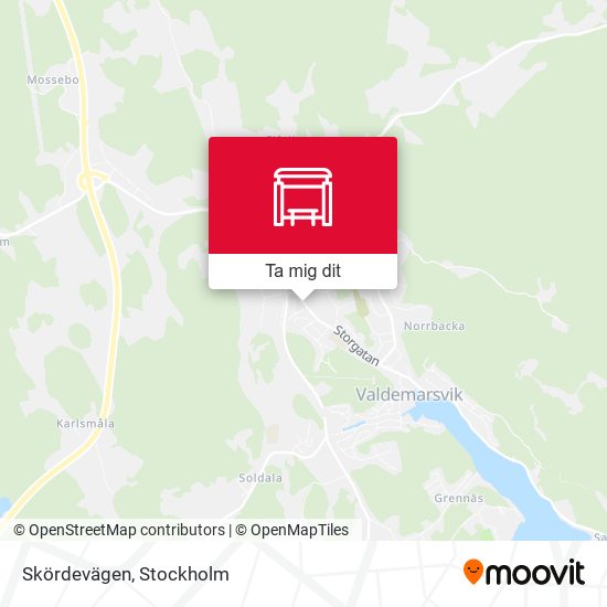 Skördevägen karta