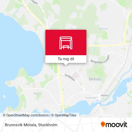 Brunnsvik Motala karta