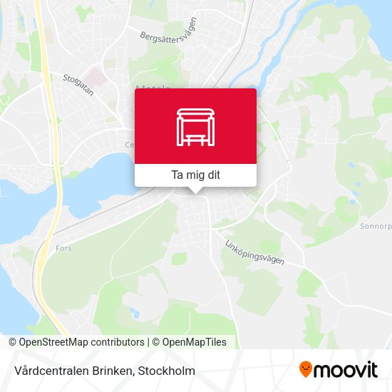 Vårdcentralen Brinken karta