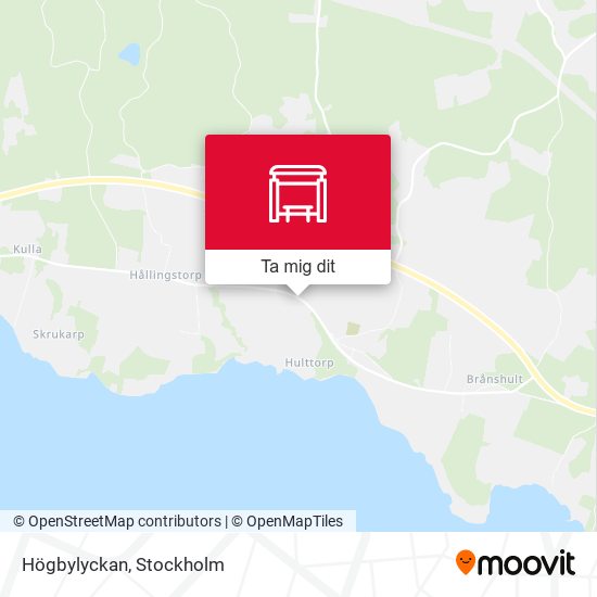 Högbylyckan karta