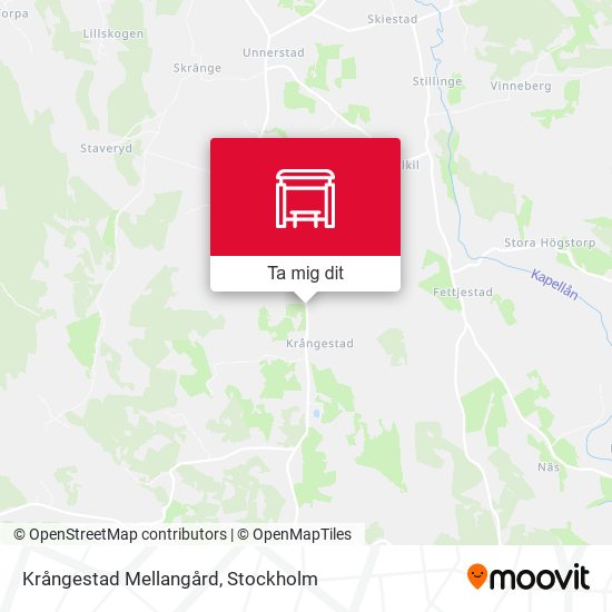 Krångestad Mellangård karta