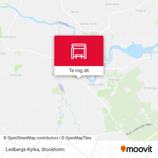 Ledbergs Kyrka karta