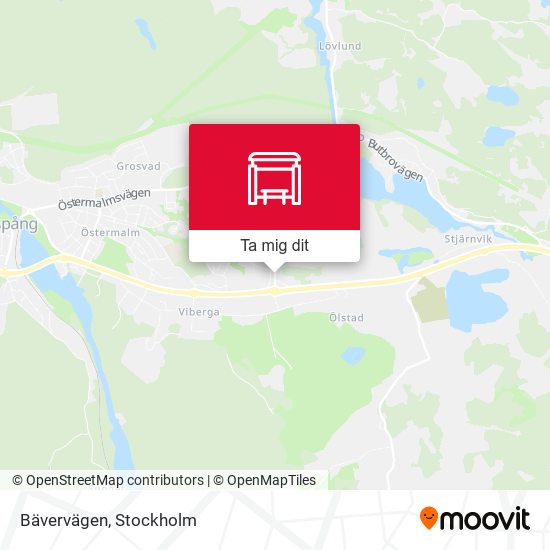 Bävervägen karta