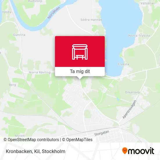 Kronbacken, Kil karta