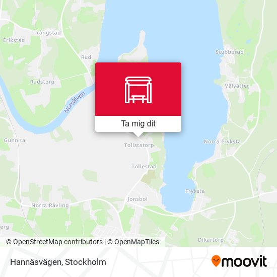 Hannäsvägen karta