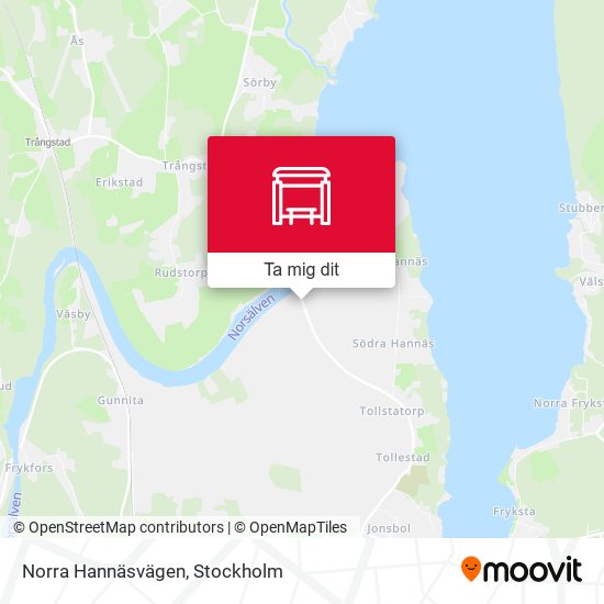 Norra Hannäsvägen karta