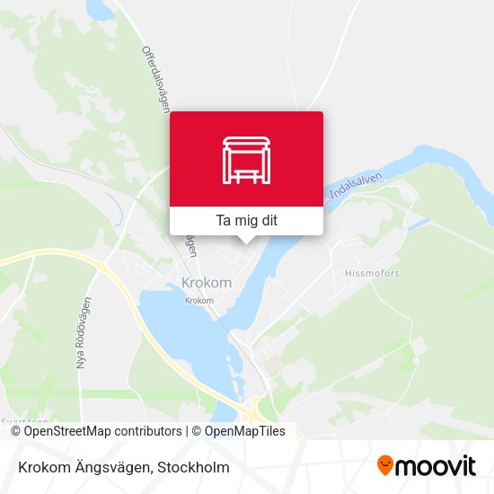 Krokom Ängsvägen karta