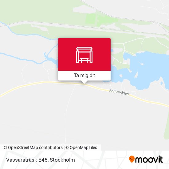 Vassaraträsk E45 karta
