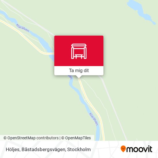 Höljes, Båstadsbergsvägen karta
