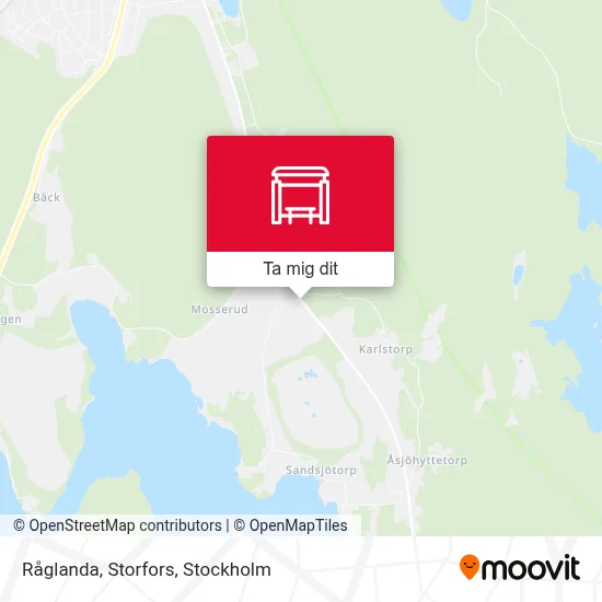 Råglanda, Storfors karta