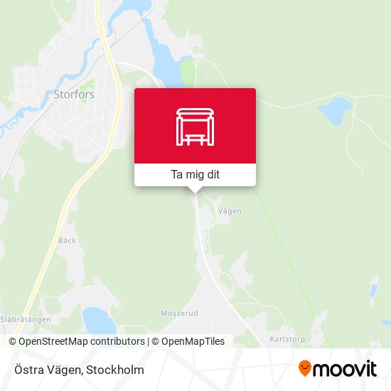 Östra Vägen karta