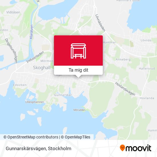 Gunnarskärsvägen karta