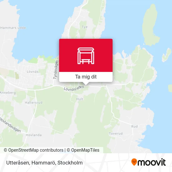 Utteråsen, Hammarö karta