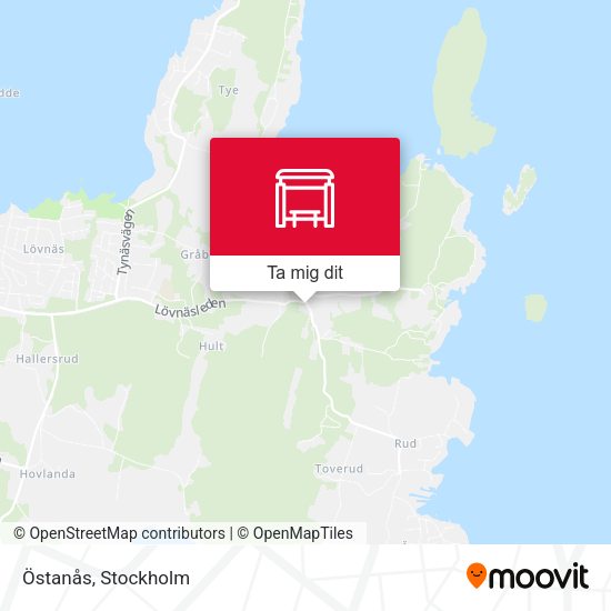 Östanås karta