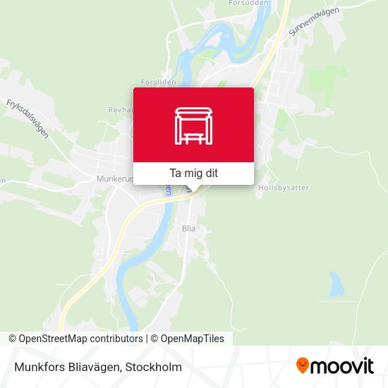 Munkfors Bliavägen karta