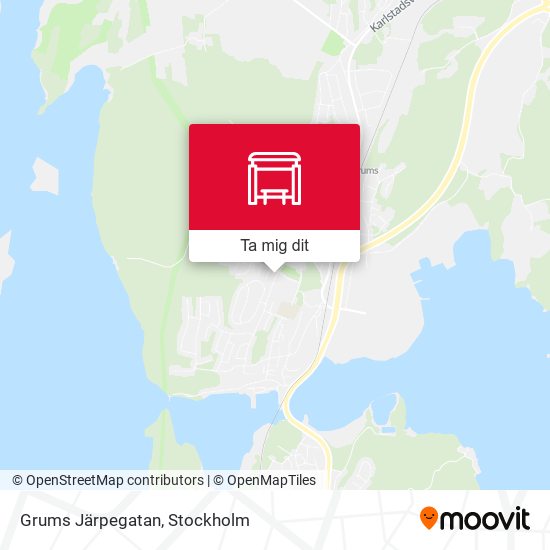 Grums Järpegatan karta
