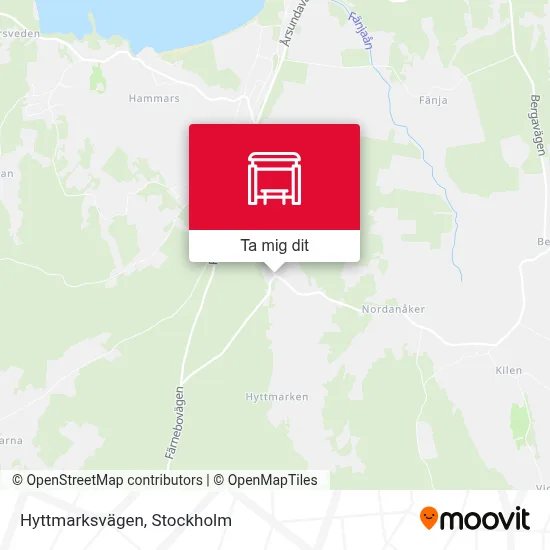 Hyttmarksvägen karta