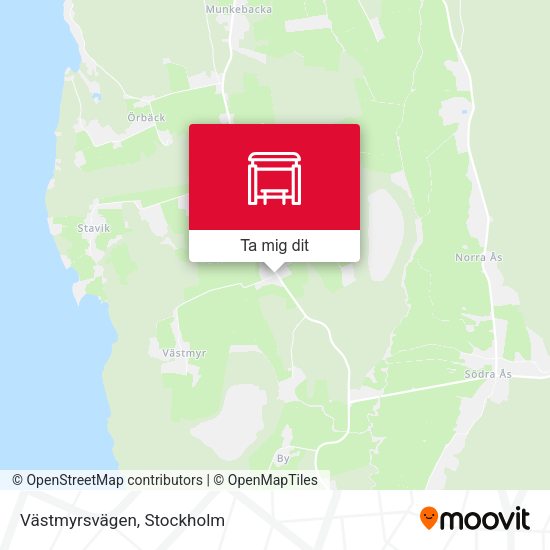 Västmyrsvägen karta