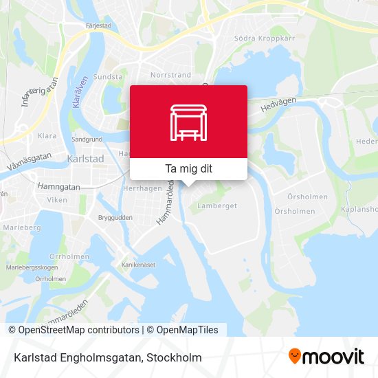 Karlstad Engholmsgatan karta