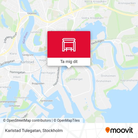 Karlstad Tulegatan karta