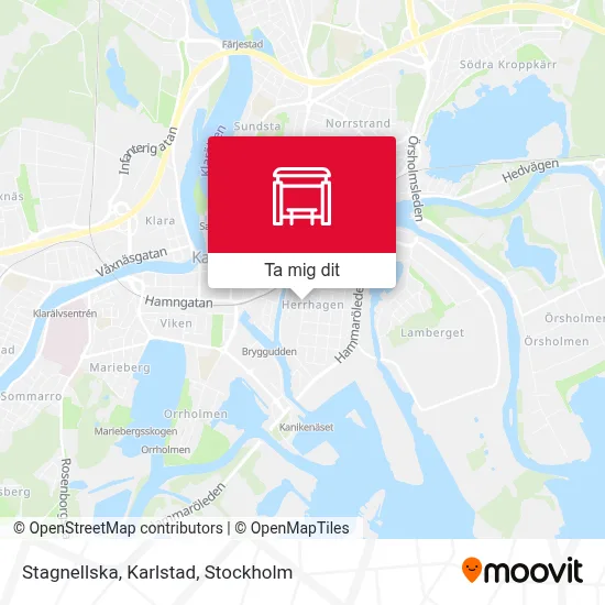 Stagnellska, Karlstad karta