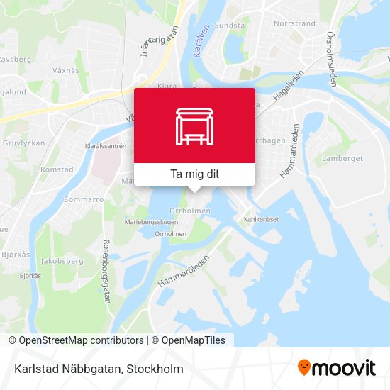 Karlstad Näbbgatan karta